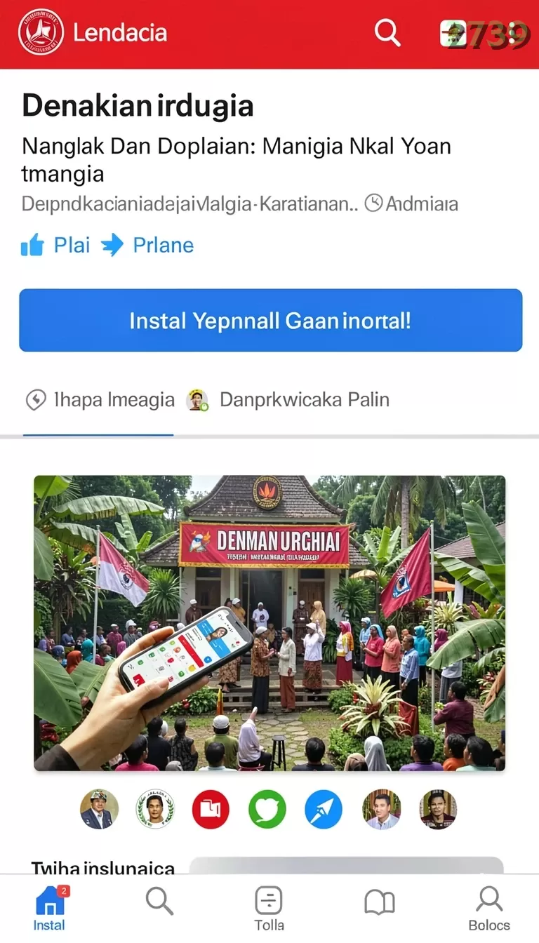 Cuplikan layar NUSAGG — aktivitas